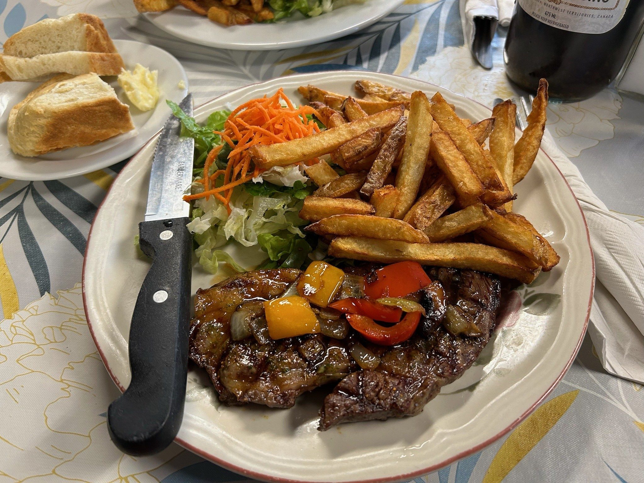 バッファローのステーキ