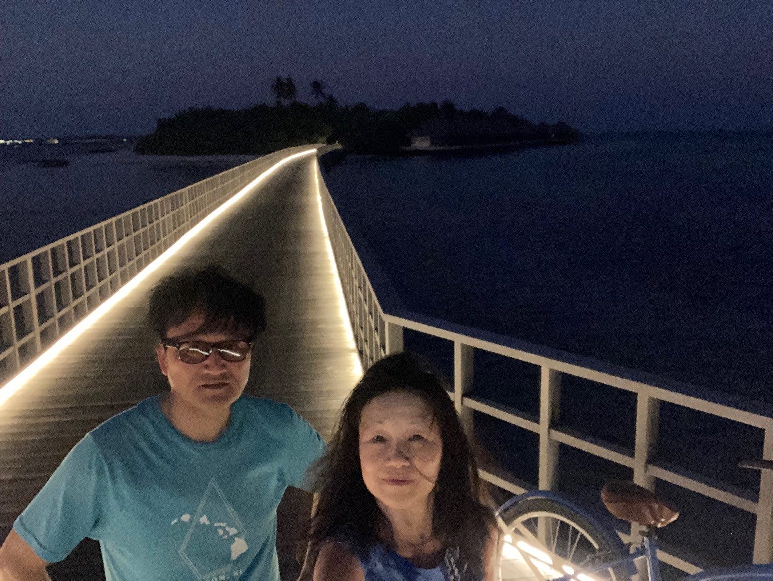 ファルマフシに続く桟橋にて