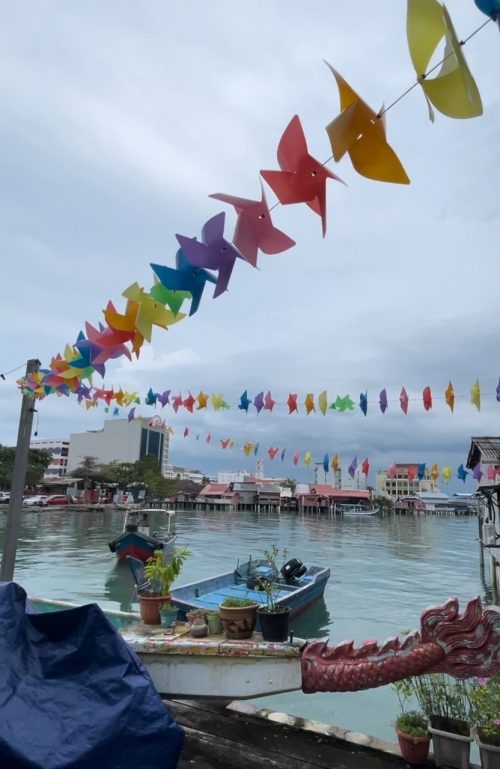 水上に広がる華僑の街　ジェッティー