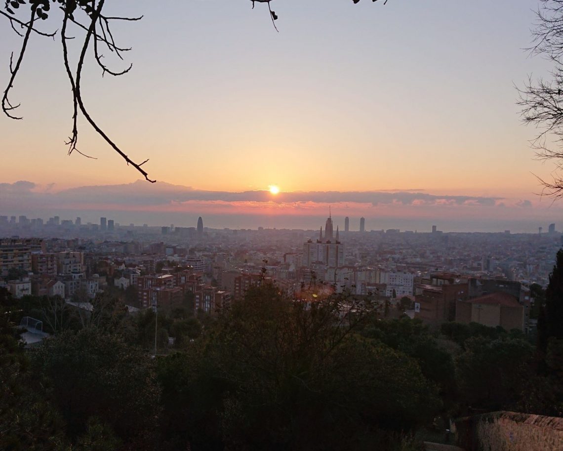 バルセロナで見た初日の出