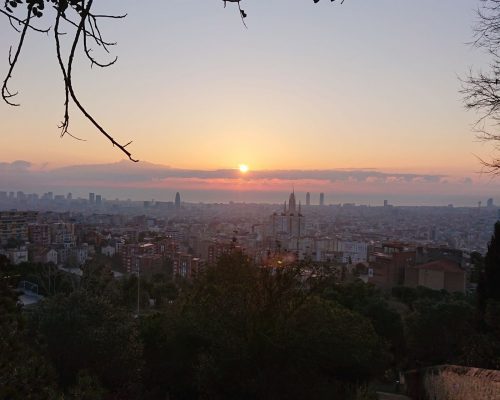 バルセロナで見た初日の出