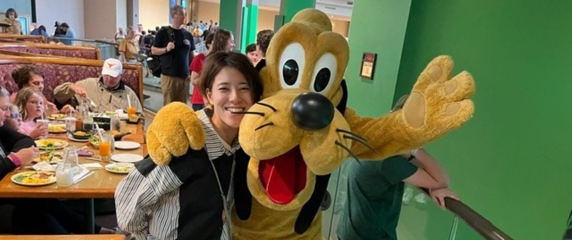 エプコットのガーデングリルにて