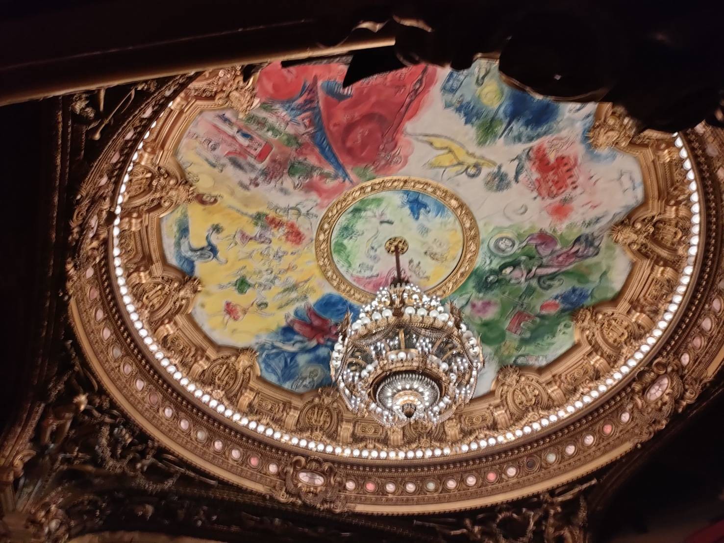 オペラ座で感激したシャガールによる天井画