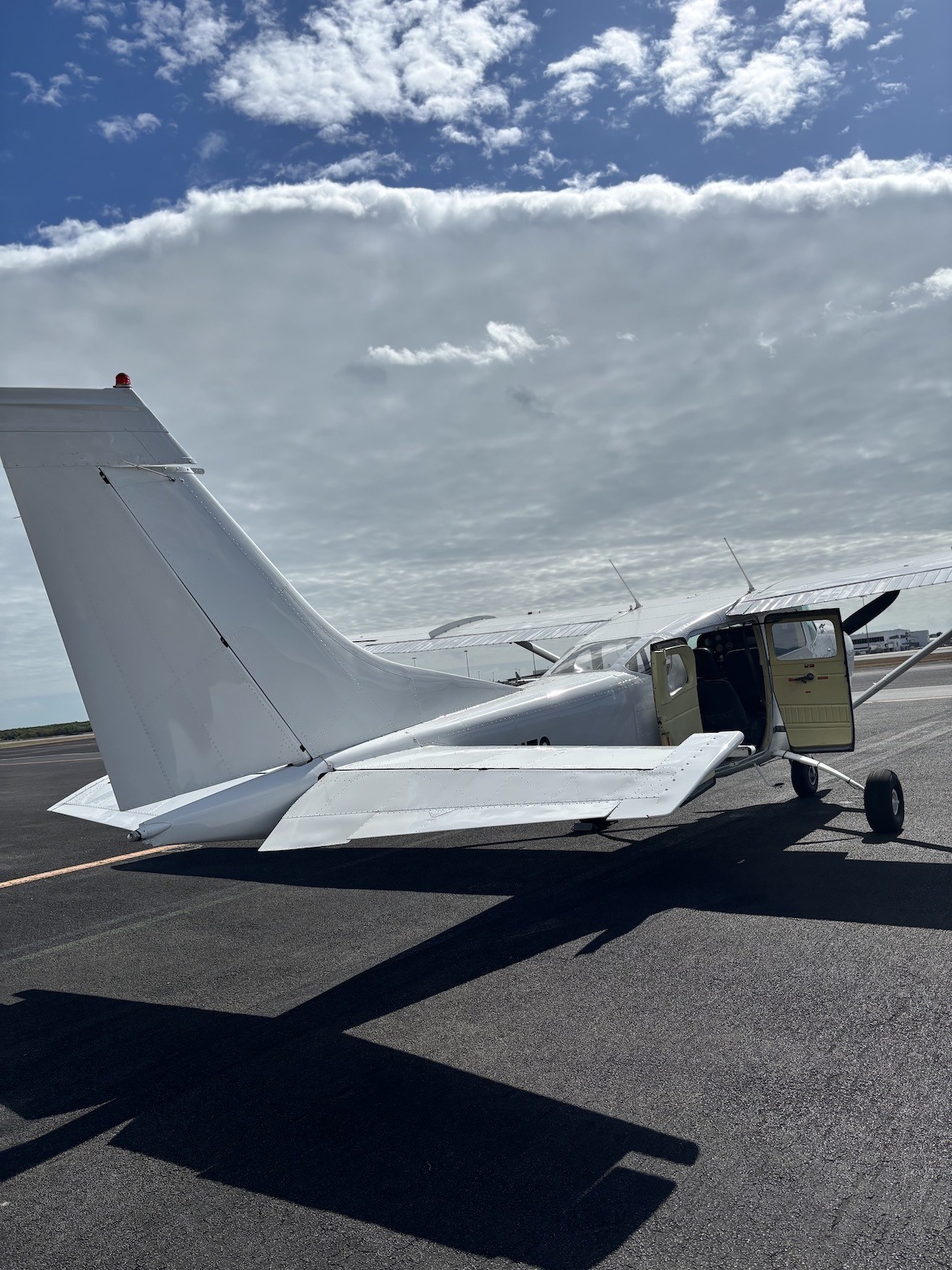 遊覧飛行で搭乗したセスナ