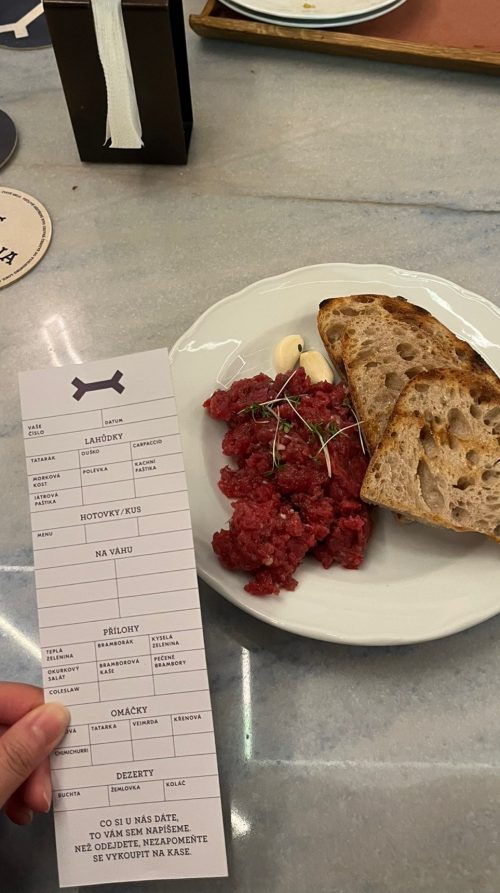 最高に美味しかった生肉のタルタル！