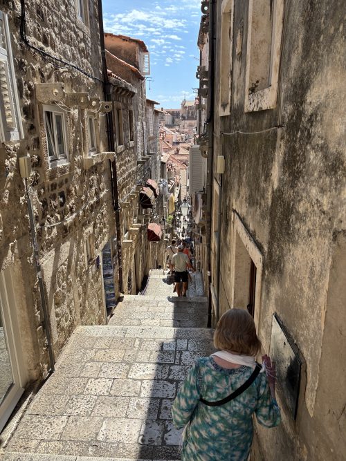 城壁内旧市街の道の様子