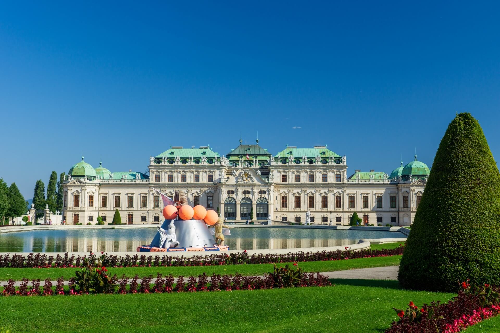 ウィーンの宮殿の広場