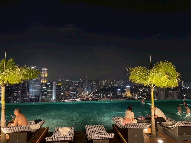 マリーナベイサンズ 屋上プール