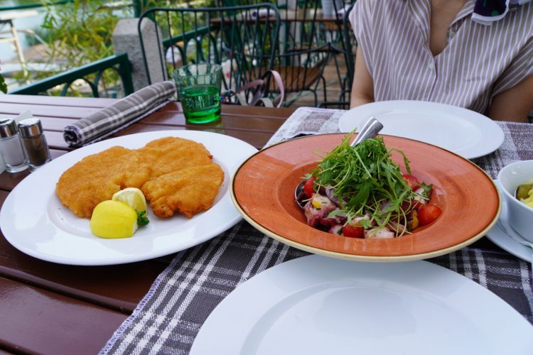 とても美味しかった「Zur Alten Kaisermühle」のシュニッツェル