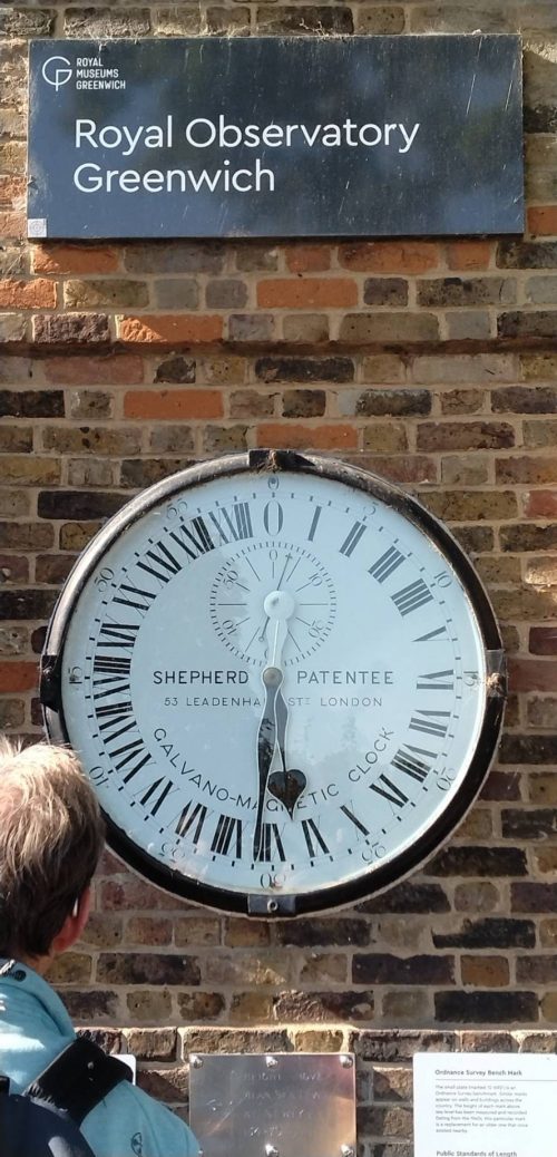 グリニッジ天文台にある有名なシェパード・ゲート・クロック