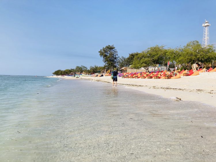 ギリ・トラワンガン島西側ビーチ