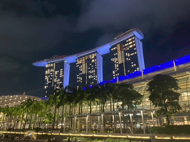 宿泊したホテル「マリーナベイサンズ」
