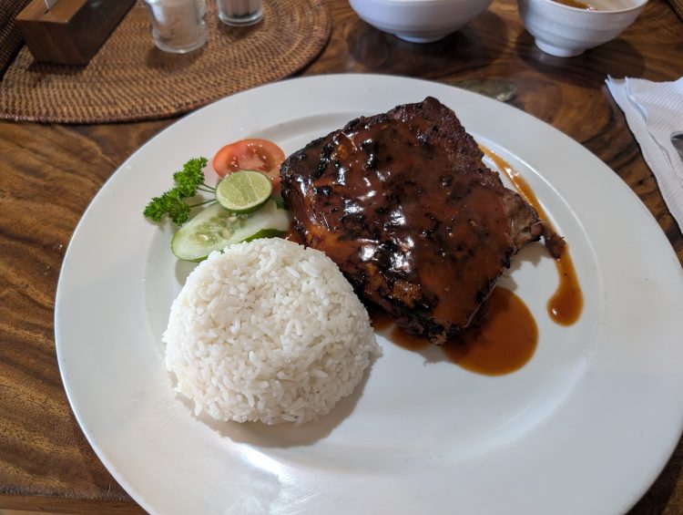 とても美味しかった豚肉のステーキ