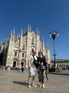 アルベロベッロ（退職記念×結婚40周年記念旅行！）での夫婦記念写真