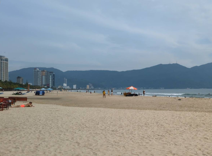 ホテルの目の前のミーケビーチ