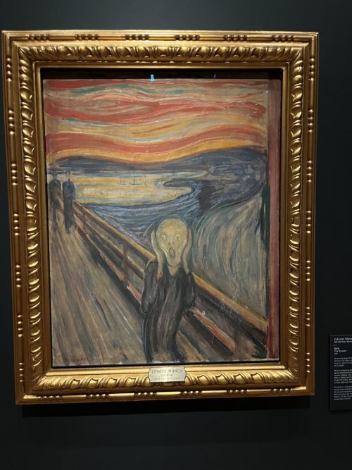 オスロ国立美術館のムンクの叫び