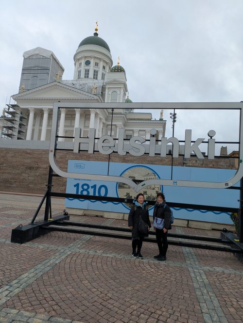 ヘルシンキ大聖堂にて