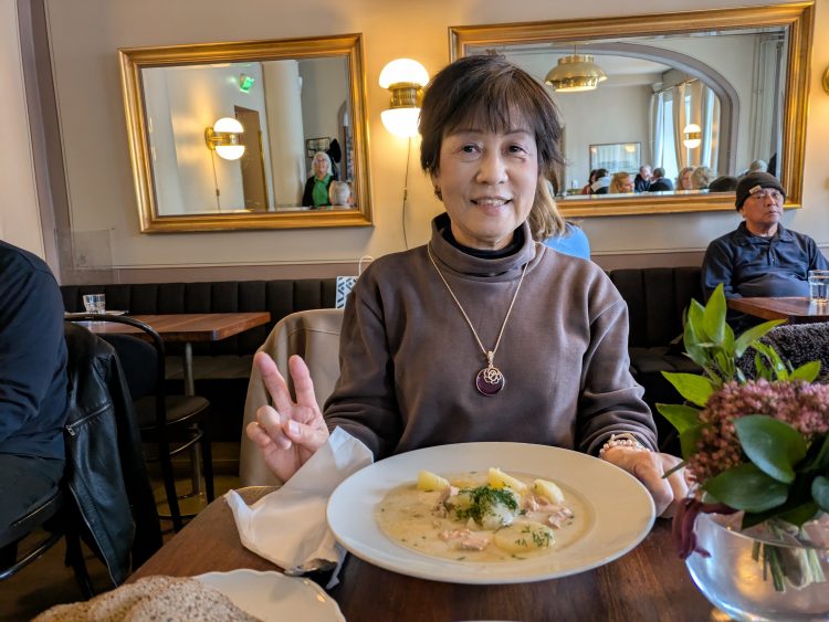 とても美味しかったサーモンスープ