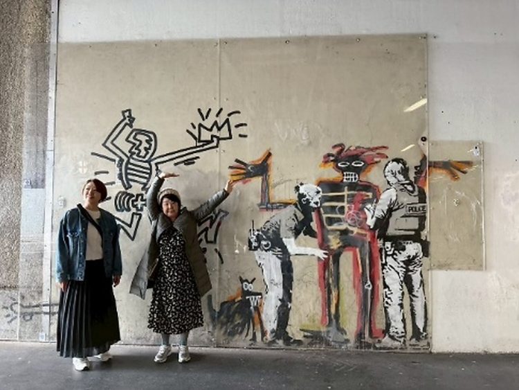 バンクシーの落書き