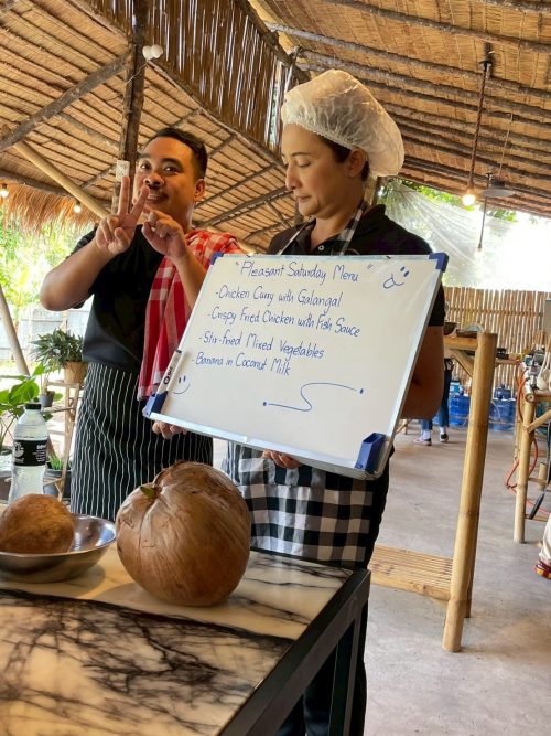 本日のメニューを紹介