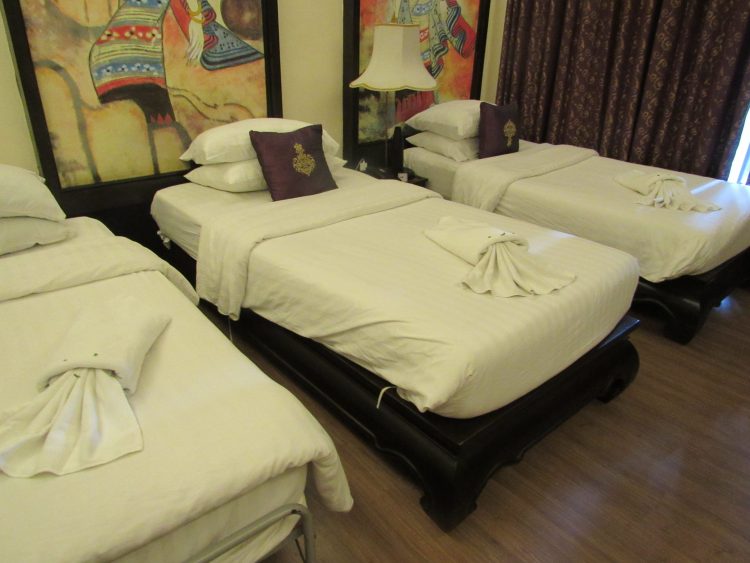 毎日変わるベッドメイキング