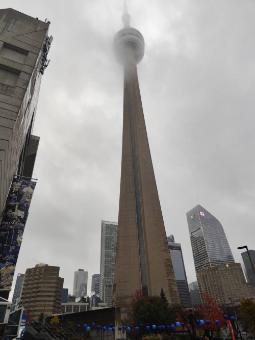 CNタワー あいにくのお天気