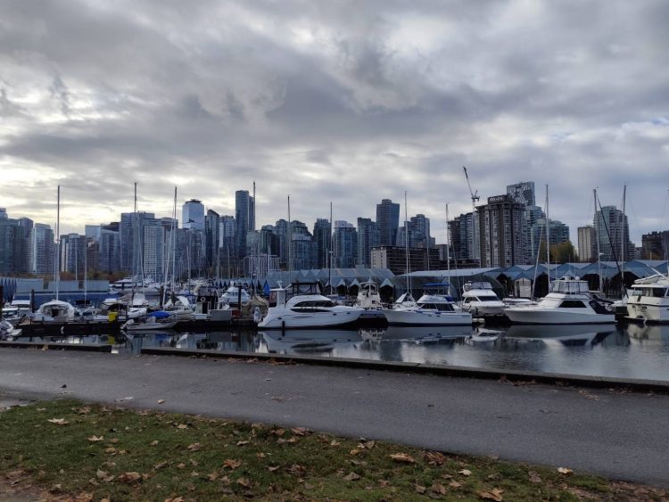 バンクーバーのヨットハーバー