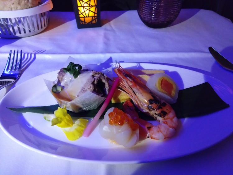 カタール航空の機内食