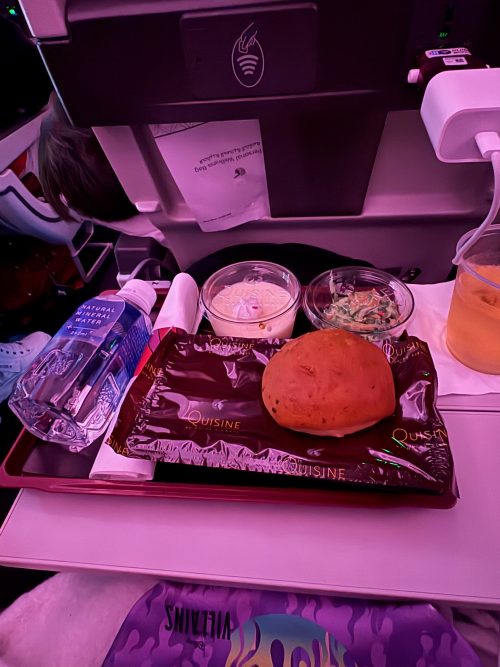 カタール航空の機内食