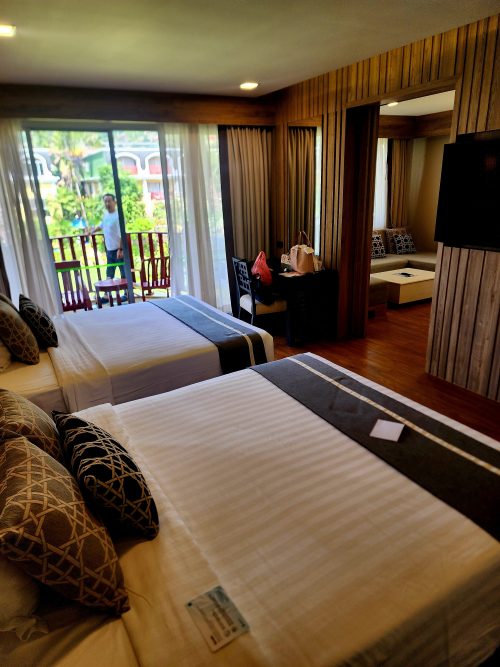 ホテルは広くて驚き