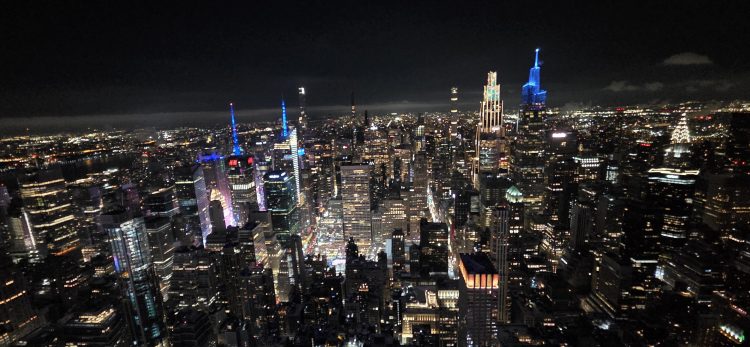 エンパイアステートビルからの夜景
