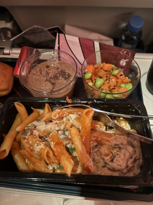カタール航空の機内食