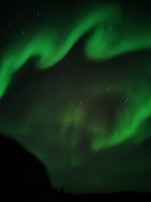 3日目最後に現れたオーロラ