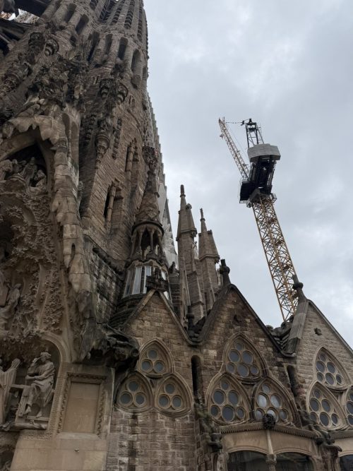 工事中のサグラダ・ファミリア