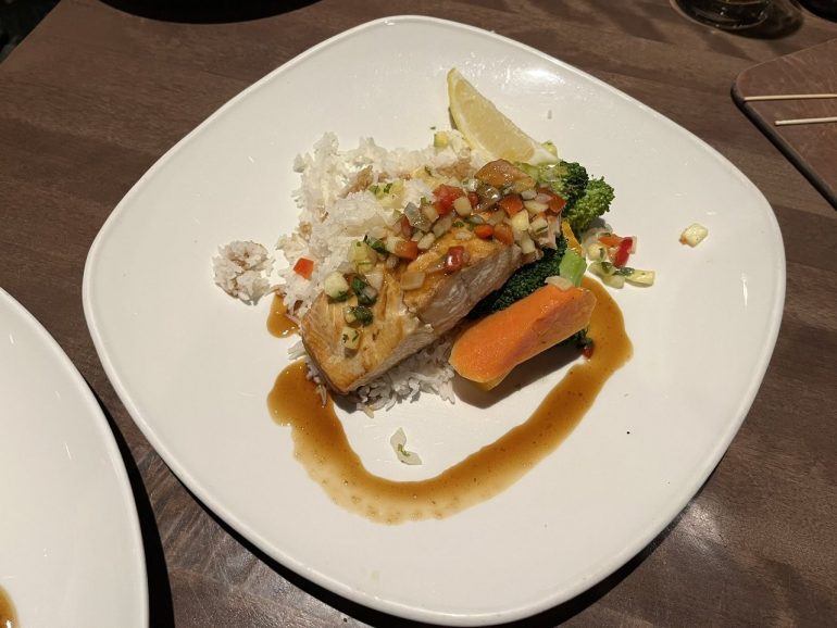 北極イワナの照り焼き