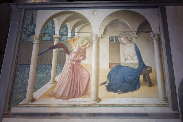 サンマルコ美術館 受胎告知フラアンジェリコ