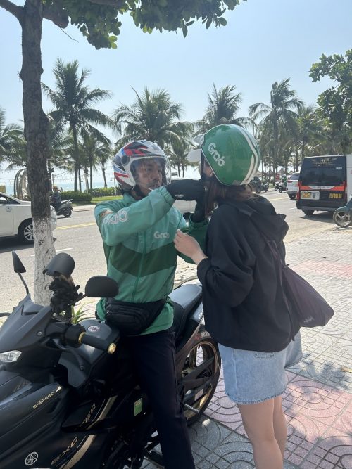 Grabバイク移動に挑戦しました！