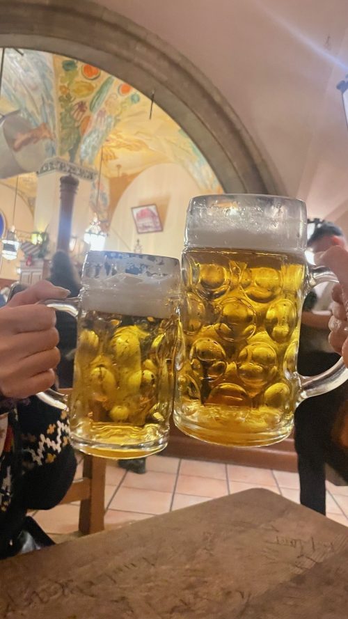 ＼ホフブロイハウスで乾杯／ 1リットルのビールを飲みました！