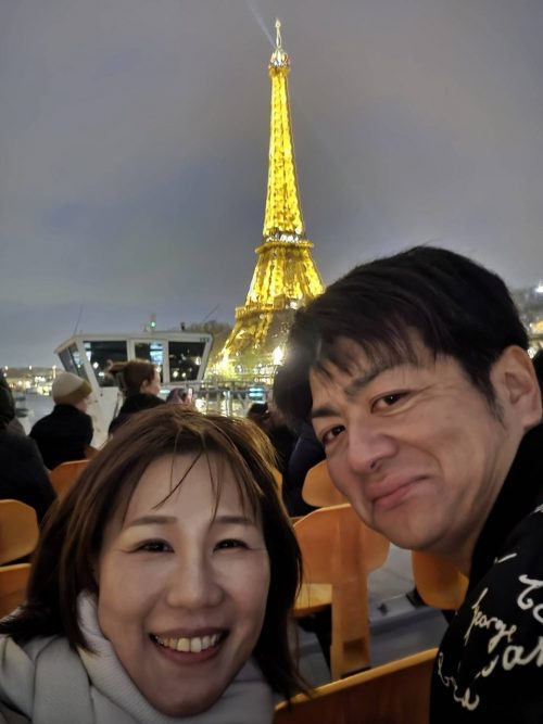 エッフェル塔の点滅に感動！