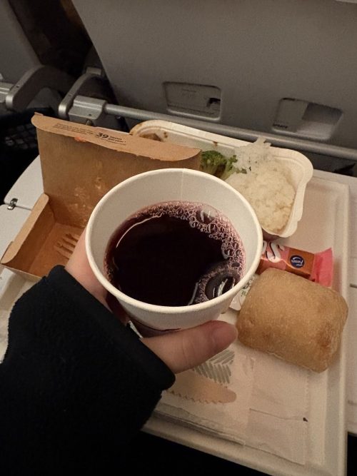 美味しかったフィンランド航空のブルーベリージュース
