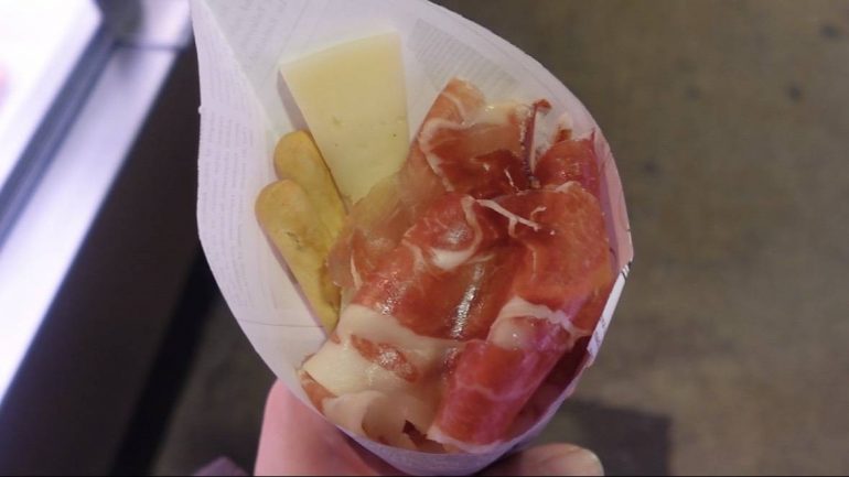 生ハムは6ユーロ、観光地価格でしたが、味は美味しかったです。