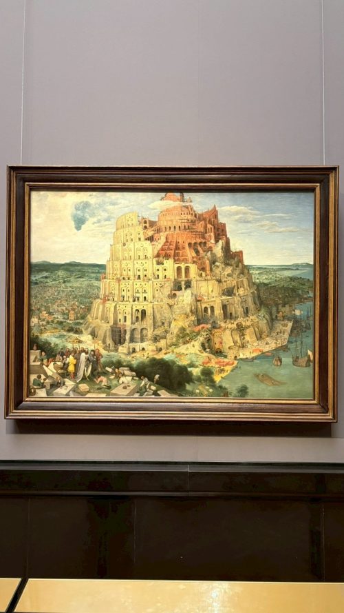 ウィーン2日目に訪れた美術史美術館では、バベルの塔など数々の有名な作品を鑑賞しました