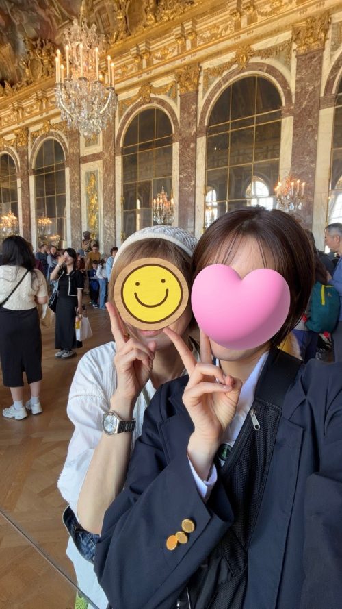 ヴェルサイユ宮殿にて
