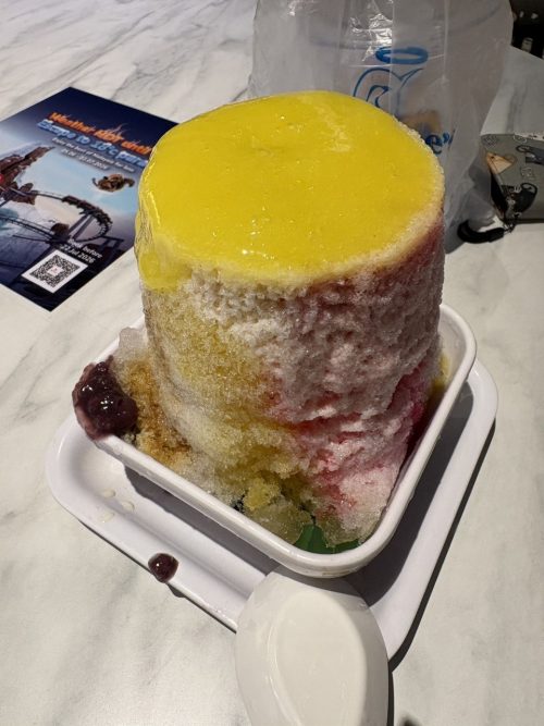 第3ターミナル地下で食べたアイスカチャン