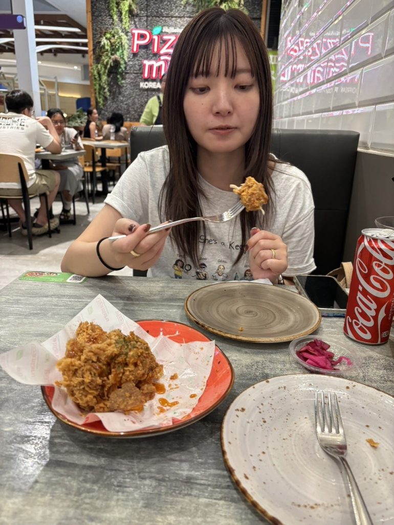夕食はショッピングモールで♪