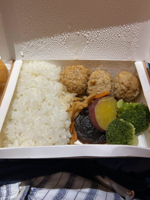 往路の機内食