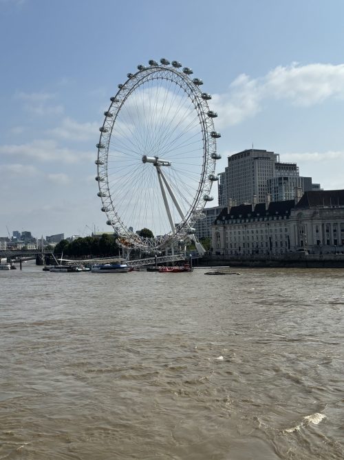 ロンドンアイとテムズ川