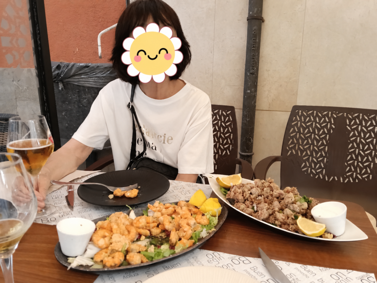 シーフード料理を満喫