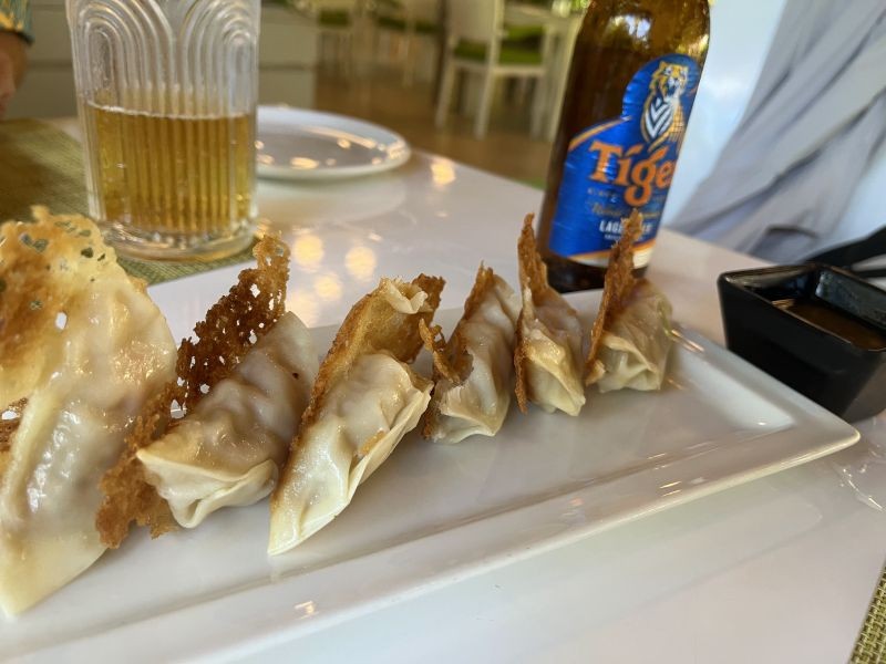 「Iru Restaurant」の朝食で作ってくれた餃子