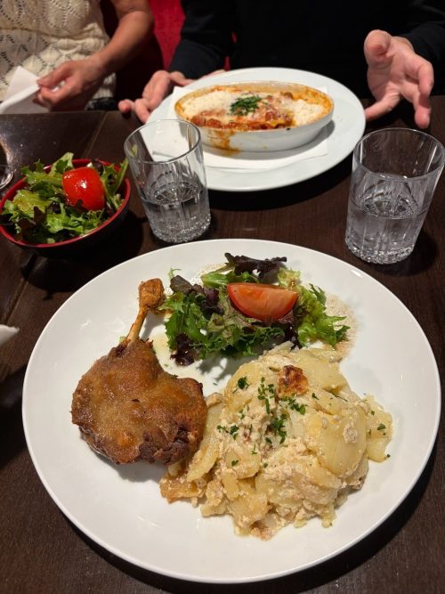 ショッピングモールで食べたコンフィ